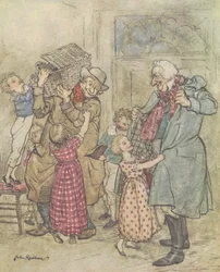 Laden with Toys and Presents, 1915